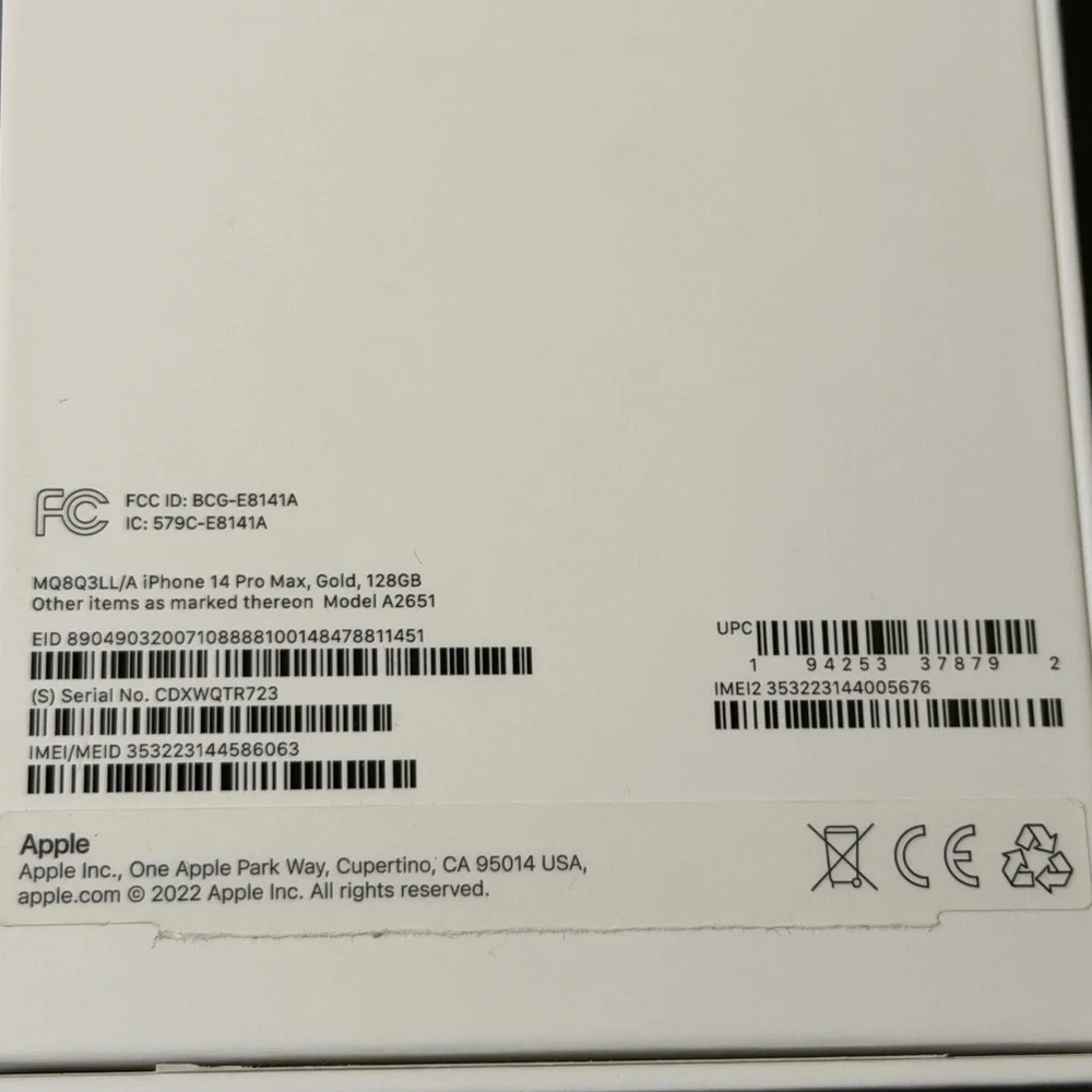 Apple iPhone 14 Pro Max Gold Unlocked